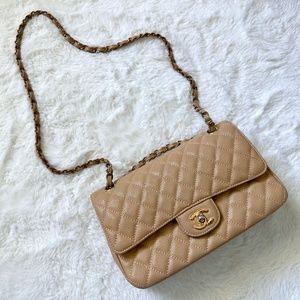 Chanel High Quality Medium Flap Bag Beige